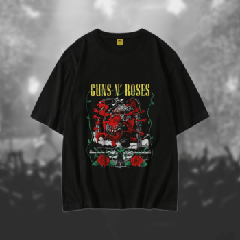 Gun and Roses 02 T-Shirt - Premium Cotton - AAZ Bangladesh