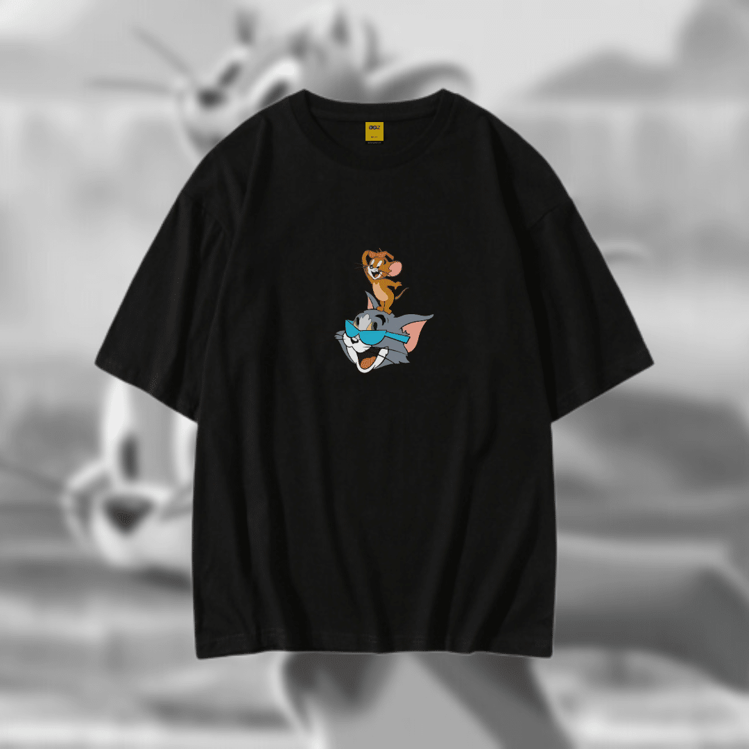 Drop Shoulder T-Shirt (Tom & Jerry) - AAZ