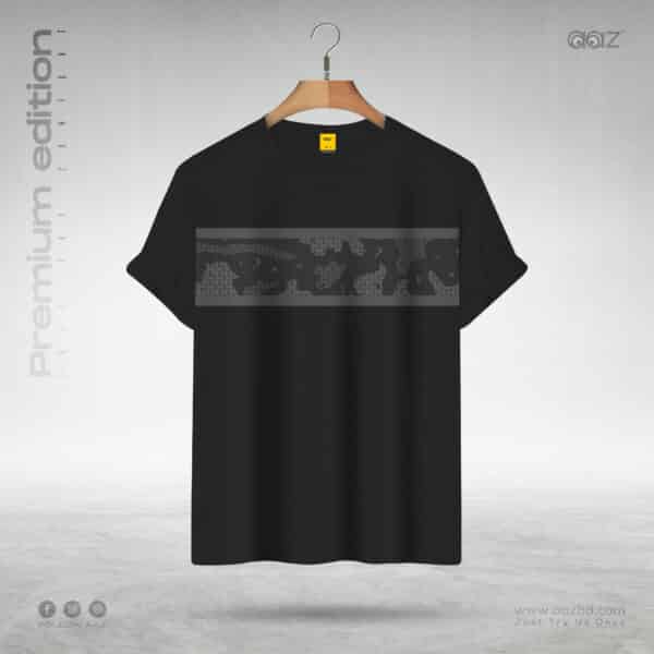 Premium Half Sleeve T Shirt (Black Army)