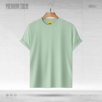 Solid T Shirt – Pastel Green - Premium Quality - AAZ Bangladesh