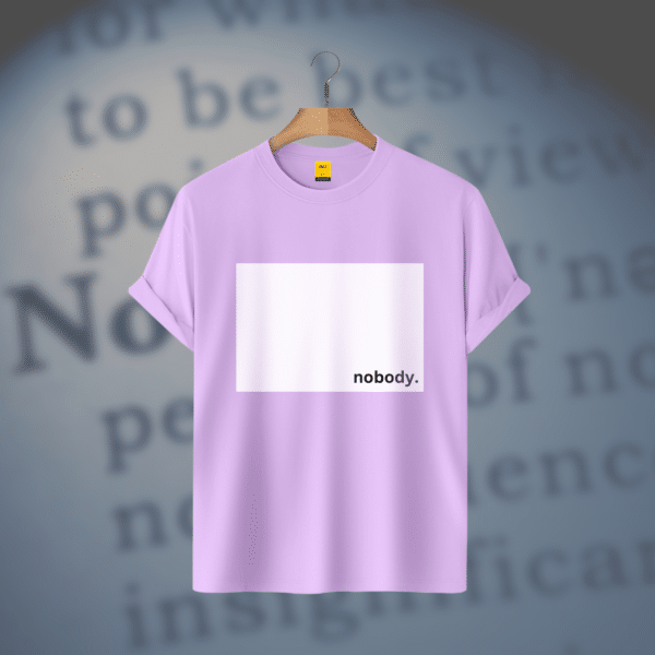 Half Sleeves T Shirt (Nobody)