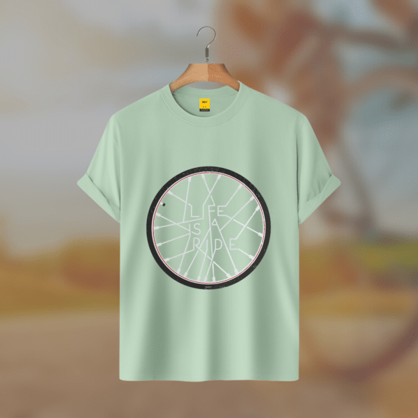 Half Sleeves T Shirt (Life is a Ride)