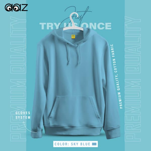 Basic Premium Oversized Hoodie (Sky Blue)