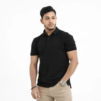 Premium Solid Polo: Black - Premium Quality - AAZ Bangladesh