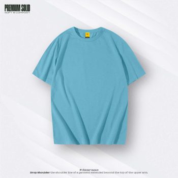 Sky Blue T-Shirt - Premium Cotton - AAZ Bangladesh