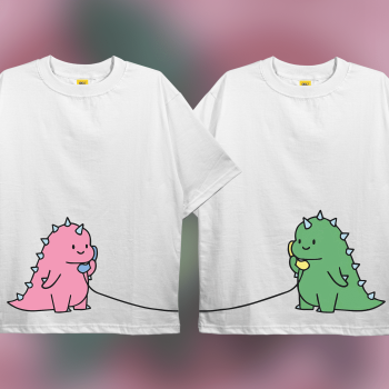 Couple T-Shirt 04 - Premium Quality - AAZ Bangladesh