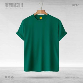 Solid T Shirt – Bottle Green - Premium Quality - AAZ Bangladesh