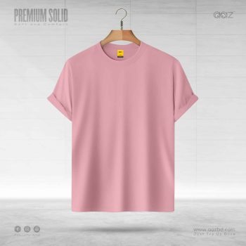Solid T Shirt – Pink - Premium Quality - AAZ Bangladesh
