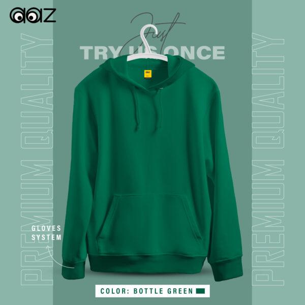 Basic Premium Oversized Hoodie (Bottle Green)