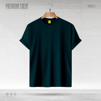 Solid T Shirt – Petrol Green - Premium Quality - AAZ Bangladesh