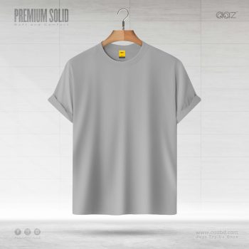 Solid T Shirt – Urban Grey - Premium Quality - AAZ Bangladesh