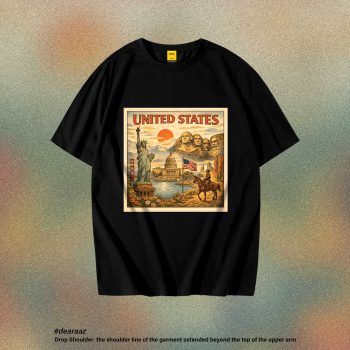 United States T-Shirt - Premium Cotton - AAZ Bangladesh
